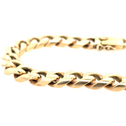 Pre Owned 9ct Mens Curb Bracelet ZV267